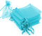 Boshen 100/200PCS Organza Gift Candy Sheer Bags Mesh Jewelry Pouches Drawstring Bulk for Wedding Party Favors Christmas (3" X 4"(100PCS), Teal Blu...