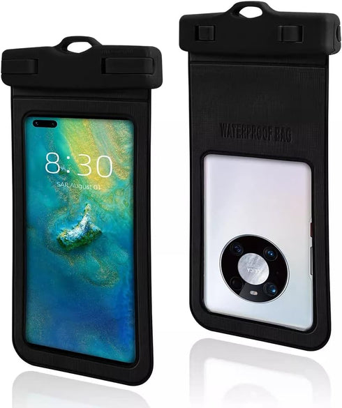Waterproof Case Universal Phone Holder Pouch, IPX8 Underwater Cellphone Dry Bag Compatible with iPhone 13 Pro 12 11 14 Pro Max XS XR X 8 7 6S, Sam...