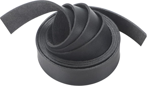 CDY Leather Strap Black 1Inch Wide 80 Inches Long, Leather Belt Strips Very Suitable for Pet Collars, Traction Ropes,Belts, Keychains, Leather Wat...