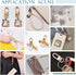 PH PandaHall Key Chain Clips, 30 Pieces Golden Metal Lobster Claw Clasps Swivel Lanyards Trigger Snap Hooks Strap for Keychain Key Rings DIY Bags ...
