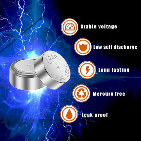 L1154f Batteries Ag13 Lr44 L1154 Sr44 357 303 A76 L1154h Button Battery 1.5v Alkaline Coin Cell Long Lasting SR44SW Battery 10 Pack...