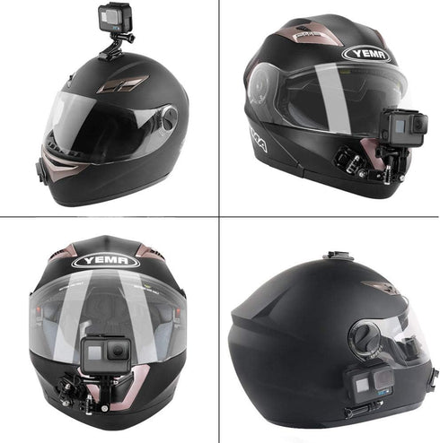 Motorcycle Helmet Chin Mount Kit for GoPro Hero 8/7/ (2018)/ 6/5 Black/ 4 Session, DJI OSMO Action, YI Action Camera and More...