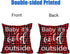 Winter Outdoor Merry Christmas Throw Pillow Covers 20x20 Inch Waterproof Red and Black Buffalo Plaids Baby It’s Cold Outside New Year Holiday Cush...