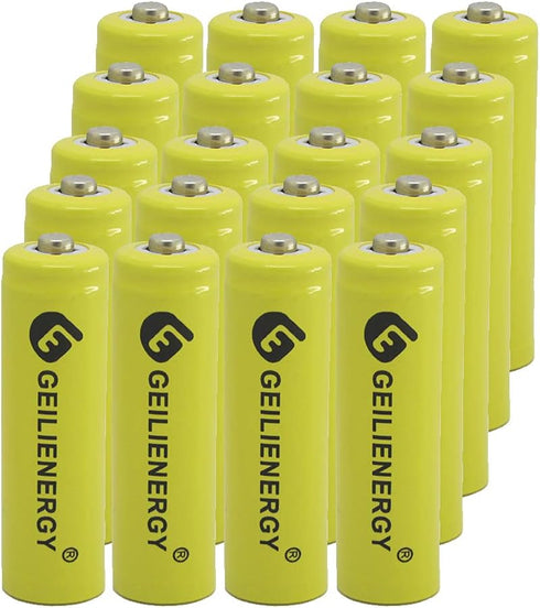 20 Pack Solar Light AA Rechargeable Batteries Ni-CD 600mAh,NiCd AA Rechargeable Batteries for Solar Lights Solar Lamp...