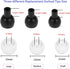 36 Pieces Small Earbud Tips Soft and Comfortable Silicone Earbud Tips Ear Bud Replacement Pieces Silicone Fit Most in-Ear Headphones?Inner Hole 3....