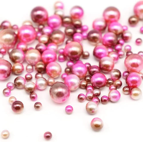 Beads 1140pcs Mix Rainbow Gradient Color Round 4 6 8 10mm Imitation Pearl No Holes for DIY Handmade Jewelry Making Craft...