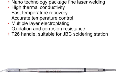 T26 Soldering Iron Tip Alloy Copper Welding Head Tip Replacement Solder Rework Station Parts for Soldering Station(C210-SI)...