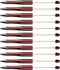 Beadthoven 20pcs Plastic Beadable Pen, Bead Ballpoint Pen Glittery Shaft Black Ink Bead Pens for DIY Pen Decorations Supplies Office School (Cocon...