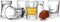 Circleware Eastside Clear Heavy Base Glass Shot Glass Set, 1.7 Ounce, Set of 6, Limited Edition Glassware Drinkware Barware Whiskey Scotch Liquor ...