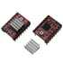 E-outstanding 2PCS A4988 StepStick Stepper Motor Driver Module with Heat Sink for Reprap 3D Printer CNC Machine Robotics...