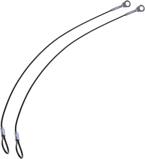 Cosmos 2 PCS 12 Inch Black Color Stainless Steel Tether Lanyard Wire Coated in Soft Plastic compatible with Gopro Hero4 and All Previous Gopro Edi...