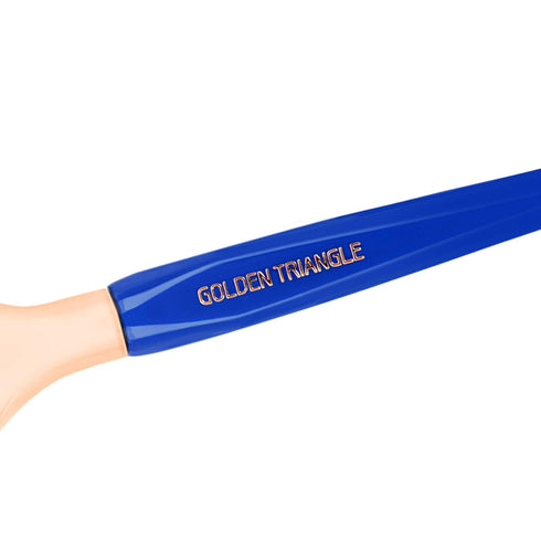 Bdellium Tools Professional Makeup Brush - Golden Triangle 952 Small Rounded Double Dome Blender - With All Vegan and Soft Synthetic Fibers, For A...