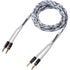 14AWG Speaker Wire Cable (15 Feet), 1 Pack Premium Heavy Duty Braided Speaker Cable Dual Gold Plated Banana Plug Tips in-Wall CL2, Oxygen-Free Cop...