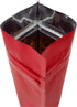 QQ Studio Pack of 100 Matte/Glossy Color Stand-Up Foil Resealable Zipper Pouches (3.9" x 5.9", Matte Red)...