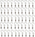 Mydio 50 Pack Stainless Steel Curtain Clip String Party Light and Outdoor Activities Wire-Party Supplies...