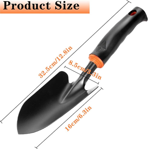 Garden Trowel Hand Shovel Heavy Duty Gardening Hand Trowel with Ergonomic Grip Rust Resistant Garden Tools Small Spade for Planting Transplanting,...