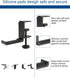 Weiyichuang Desk Headphone Hanger,Headphone Stand, Headphone Foldable Hanger Adjustable Headset Stand Clamp Mount Desk Hook...