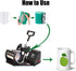 15OZ and 11OZ 3D Sublimation Silicone Mug Wrap 2 Pack Silicone Mug Cup Clamp for Mugs Printing...