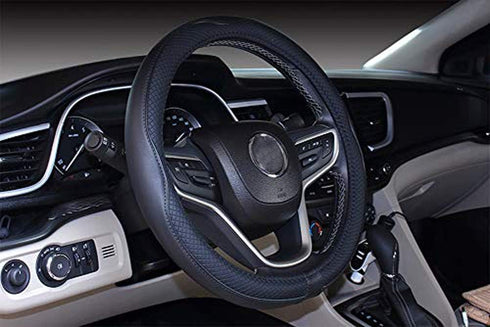 Mayco Bell Universal Standard Size Steering Wheel Cover Anti-Slip,Safety,Soft,Breathable,Durable,Full Surround,Comfortable Grip Microfiber Leather...