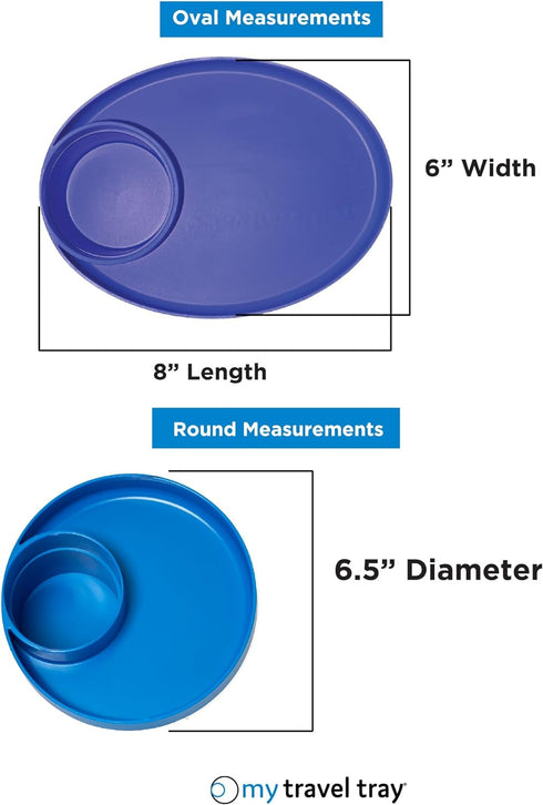 Travel Tray Round, USA Made Easily Convert Your existing Cup Holder to a Tray and Cup Holder for use in a Car Seat, Booster, Stroller, Golf Cart a...