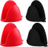 Silicone Cooking Pinch Grips Oven Mitts - Mini Finger Protector Pot Holder for Kitchen,Cooking,Baking,BBQ - Heat Resistant Gloves, 2 Pairs (Black ...