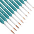 10Pcs Miniature Paint Brushes, Detail Fine Tip Paint Brushes Set with Ergonomic Handle - Suitable for Acrylic Painting, Oil, Watercoloring, Face, ...