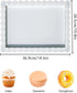 2Pcs Rectangle Iron Cupcake Serving Tray Fruit Dessert Plates for Party Anniversary Wedding Christmas Baby Shower (White)...