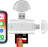 SD Card Reader for iPhone ipad Android Mac Computer Camera, 3-in-1 USB-C to Micro SD Card Reader Trail Camera Viewer,Portable Memory Card Reader S...