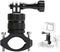 Mountain Bike Mount for GoPro Hero 12/11/10/9/8/7/6/5/4/3+, 360 Degree Rotation Aluminium Bike Handlebar Holder Bicycle Rack Adjuster for Action C...