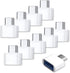 10 Pack USB to USB-C Adapter, USB Type-C Male to USB A Female for USB Micro-B Devices, Flash Drive, Mouse, Keyboard, Game Controller...