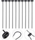 10pcs No Sew Instant Buttons Plastic No- Sewing Buttons Easy Drawstring Threader Flexible Needle Drawstring Replacement Tool for Jackets Needle- S...