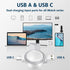 for Apple Watch Charger Portable, Magnetic Wireless iWatch Charger USB C & USB A Fast Charging Cordless Travel Charger Compatible with iWatch Ultr...