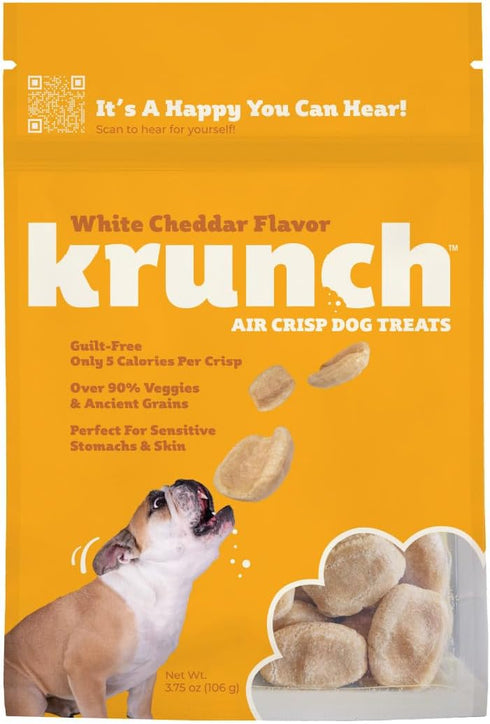 Krunch Air Crisp Dog Treat, Healthy Treats for Training, Dog Treats with 5 Calories Per Crisp, Low Fat, Perfect for Sensitive Stomachs & Skin – Wh...