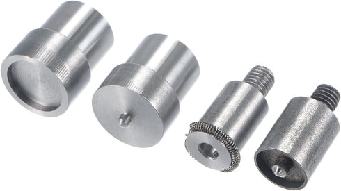 uxcell 17mm Snap Fasteners Button Die for Hand Press Machine Setter Carbon Steel Pointed Fasteners Tool M8x1.25mm Install Thread...