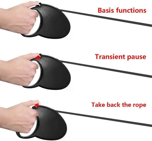 Auto Retractable Dog Leash Explore Training Lead - 10 Ft/16.6Ft Pet Dog Walking Running Rope...