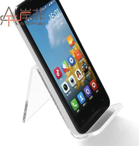 5 Pack Clear Show Rack Display Holder Mount Stand for Mobile Cell Phone iPhone Display Stands...
