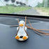 Car Rearview Mirror Hanging Accessories, Cute Swinging Duck Car Interior Ornament Mirrors Funny Decoration...