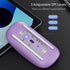 Uiosmuph G11 Wireless Mouse, USB C Rechargeable Computer Mouse, Slim Silent Mice 2.4GHz Optical with USB Nano Receiver and Type C Receiver for Lap...