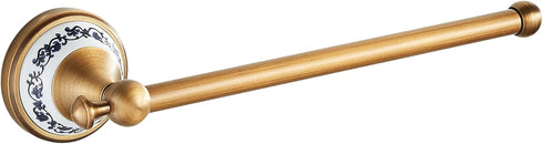 Hand Towel Bar for Bathroom Antique Bronze Brass, Rustproof Wall Mounted Towel Rack Hanger Bathroom Hardware Accessories Towel Holder,Porcelain De...