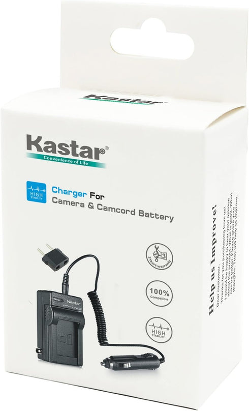 Kastar Charger Kit Replacement for Panasonic VW-VBG070 VW-VBG070A VW-VBG130 VW-VBG260 VW-VBG260-K VW-VBG130-K VW-VBG260PPK VW-VBG6 VW-VBG6-K VW-VB...