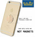 Cell Phone Metal Plates for Magnetic Car Mount 4 Pack. Replacement Set of Cute Gold Round Metal 3M Adhesive Backing Discs for Magnetic Phone Holde...