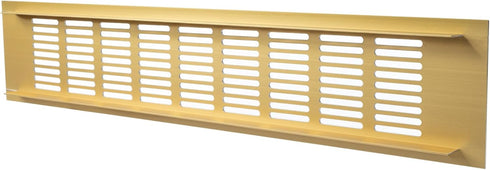 Vent Systems 16'' x 3" Inch Gold - Aluminum Ventilation Grille - Home Improvement Floor, Wall, Door Duct Cover 400x80mm...