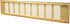 Vent Systems 16'' x 3" Inch Gold - Aluminum Ventilation Grille - Home Improvement Floor, Wall, Door Duct Cover 400x80mm...