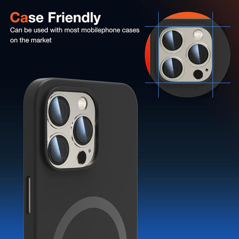 2 Pack Camera Lens Protector for iPhone 15 Pro Max/iPhone 15 Pro, Titanium Alloy Glass Camera Cover Screen, Anti-drop, Case Friendly ? (Golden, 15...