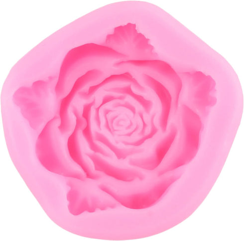 Flower Silicone Molds 3D Rose Flower Fondant Silicone Molds For Cake Decorating Cupcake Topper Candy Chocolate Gum Paste Polymer Clay...