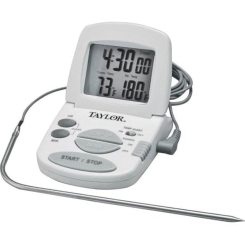 Taylor 1470N Classic Series Programmable Meat Thermometer with Timer and Alarm...