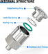 TAILONZ PNEUMATIC 304 Stainless Steel Male Straight 4MM Tube OD x 10-32 Inch UNF Thread Push to Connect Fittings PC4-U10 (Pack of 2)...