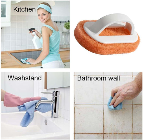 Sponges Kitchen Cleaning Supplies Dish Sponges for Washing Dishes Brush Multifunction Pot Scrub Brush Absorbent Scrubbing Dish Sponge Brush for Ho...