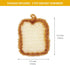 5 Pcs Cute Crochet Scrubbers, Toast Shaped No Odor Non-Scratch Reusable Scrub for Kitchen and Household Use Double Layered Scrubbers Cleaning Wash...