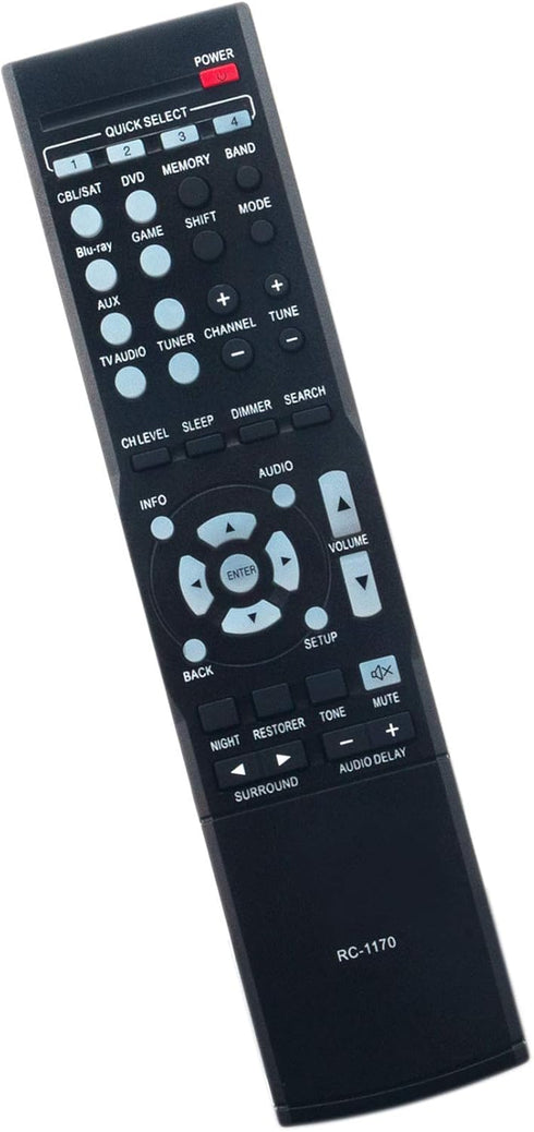 RC-1170 Replacement Remote Control fit for Denon AV Surround Receiver AVR-1513 DHT-1513BA...